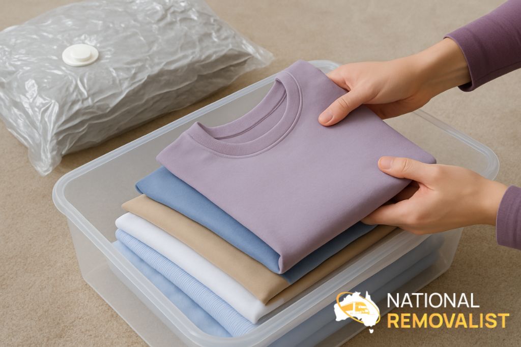 how to pack clothes when moving: for storage